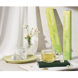 MEDIPRESSO Tea Capsules for Nespresso, Blend Teas, 10 pods (Pack of 1) Made in Korea (Chamomile Citrus Tea Capsule)