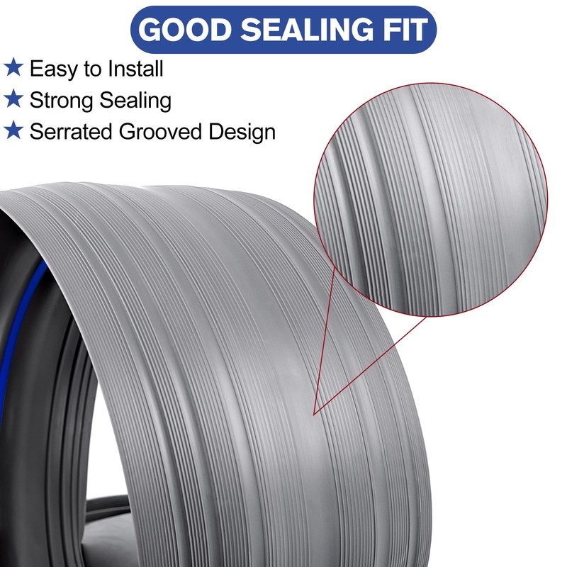 ToLanbbt 10Ft/3.05M Universal Garage Threshold Seal Strip with 300ml Black