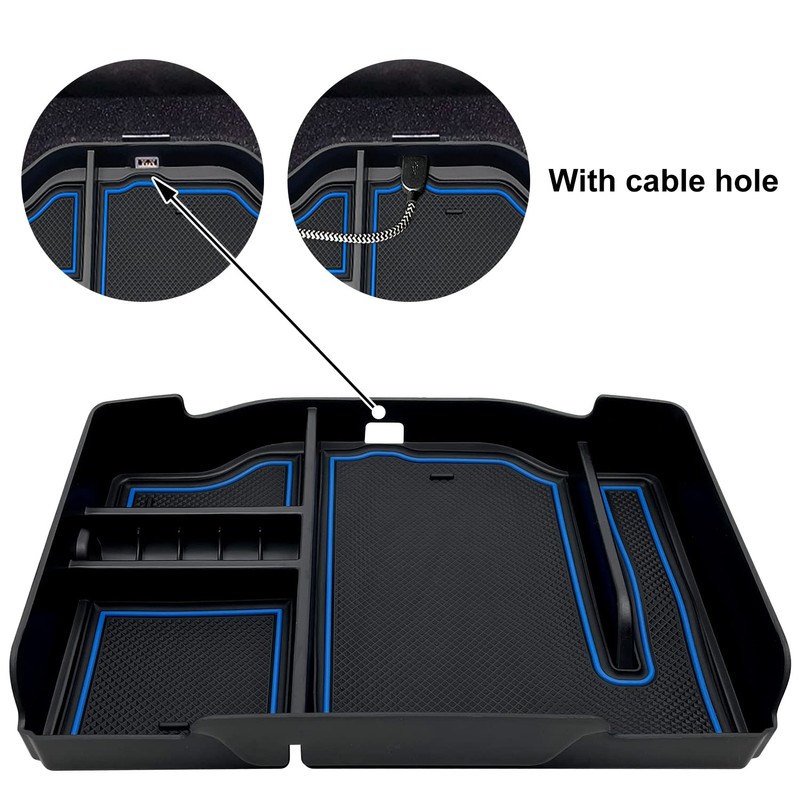 EVTIME Center Console Organizer fit for Dodge RAM 1500 2500