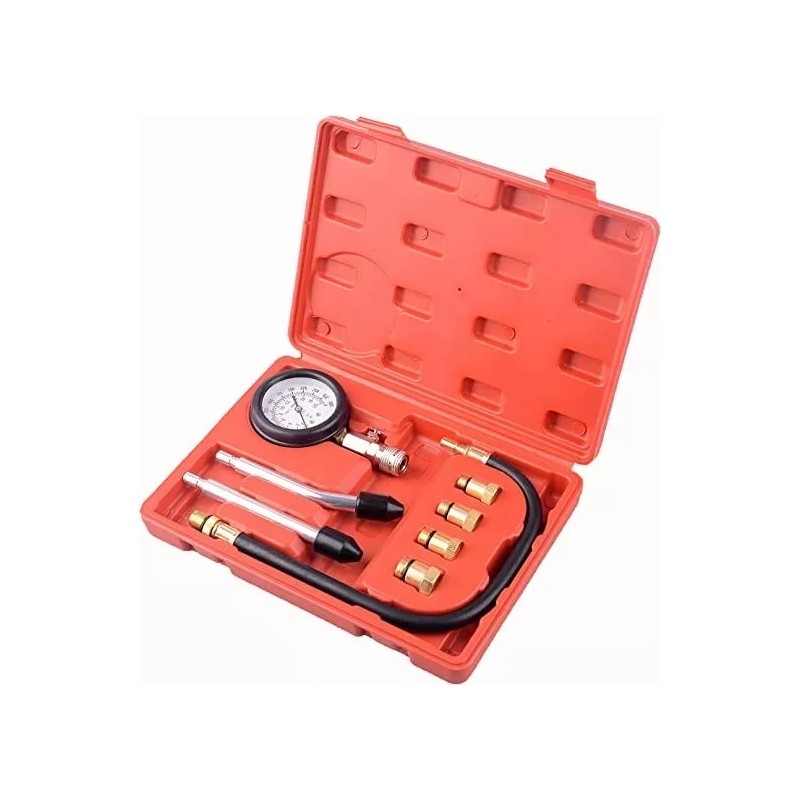 BSOON Medidor Compresión Cilindro Motor Gasolina Manómetro Presión