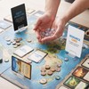 Elegaperma 50 Pcs Game Piece Stands,Plastic Game Clear Card Stands