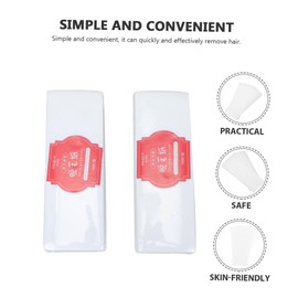 FRCOLOR 200pcs Body Hair Removal Wax Strips Facial Waxing Paper Nonwoven Cuttable Safe Comfortable for All Skin Types
