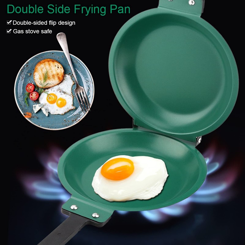 Frying Pan Double Side Omelet Fry Pan Steel Double Sided