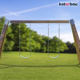 KOTARBAU Swing Hooks Pack of 2 M10 Bolts Carabiner Hook Galvanised Swing Carabiner Hook