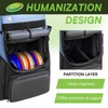 UNIHIMAL Disc Golf Bag-Heavy Duty 600D Polyester Disc Golf Bag