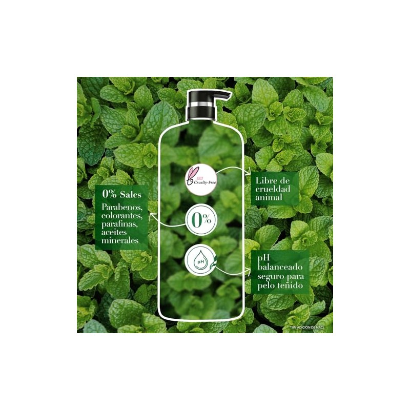 Herbal Essences Acondicionador Detox Té Verde & Menta 600 ml