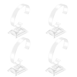 4PCS Watch Display Stand Clear Bracelet Jewellery Watch Display Stand Holder Organizer for Home Store Shop (Large and Small Sizes)