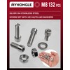 132 Piece M8 Screws Set, Stainless Steel Cylinder Screws with