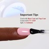 Gel Polish, 0.5 Fl Oz Milky Pink Nail Gel Polish