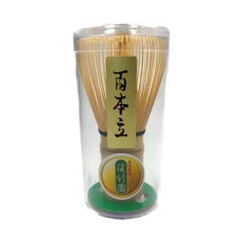 Tea Utensils Tea Whisk (Chasen), Whisk Rest (Kusenaoshi), and Bamboo Tea Scoop (Chashaku) 3 Piece Set