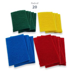 Heavy Duty Scouring Pads – Pack of 16 – Extra Durable & Great for Scrubbing
