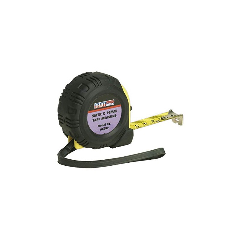 Sealey Ak989 Rubber Measuring Tape 5Mtr(16Ft) X 19Mm Metric/Imperial