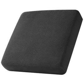 Sofa Seat Cushion Cover, Sofa Seat Cushion Cover, Stretch, Elastic Cushion Covers, Cover for Sofa Seat Cushion, Non-Slip Fabric Tartan (Dark Grey, Large 1-Seater)