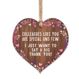 Manta Makes Colleague present | office gift leaving gifts for friend | thank you presents | new job hanging hearts friends plaque signs | friendship present uk | her girls woman