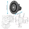 Gravity Freshwater Inlet Lockable Leakproof Water Filler Cap with 2