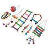 Bird Toy Set Colorful Boredom Relief Chewing Climbing Parrot Swing