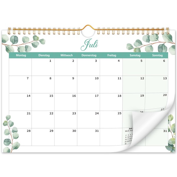 18 Month Wall Calendar from July 2025 to December 2026,