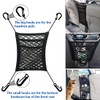 MBVBN 3-Layer Car Mesh Organizer, Seat Back Net Bag, Barrier