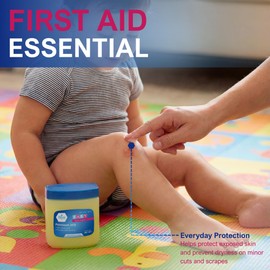 MED PRIDE Petroleum Jelly with Fresh Baby Scent, Baby Blue, 8 oz – Skin Protectant & Moisturizer for Dry Skin, Rashes, Minor Burns, Wounds, Chapped Lips, Dry Hands & Diaper Rash