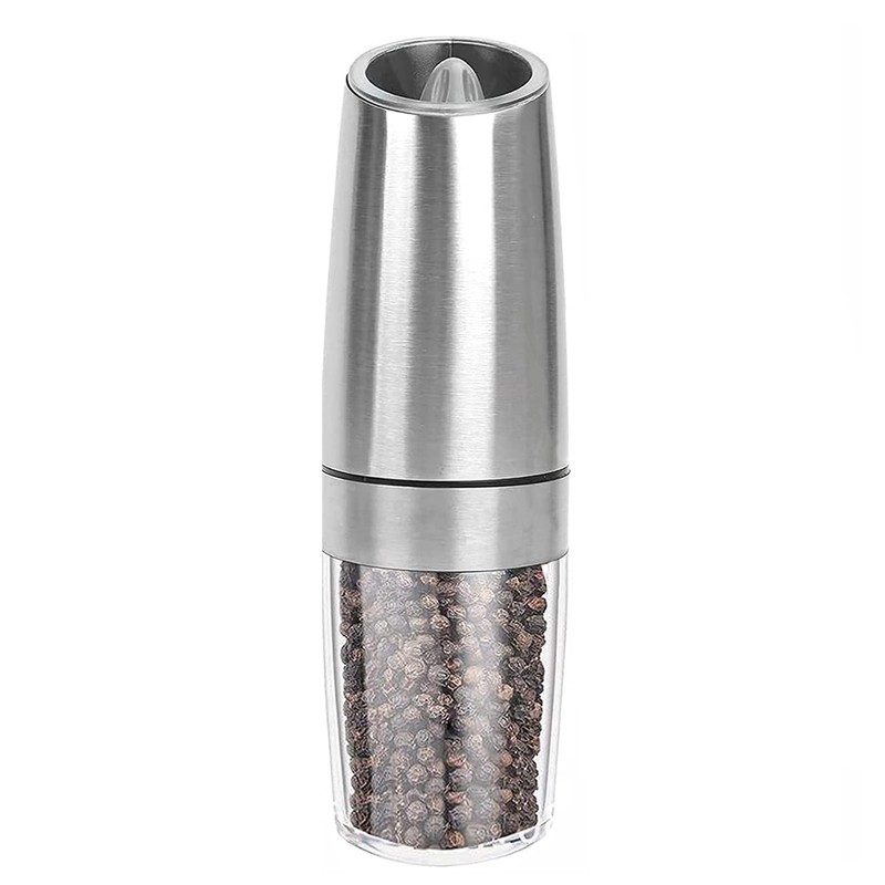 Electric Pepper Grinder,Gravity Electric Salt And Pepper Mill Grinder,Stainless Steel
