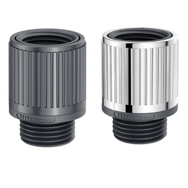 RecDec 2 Pack Shower Water Flow Control Valve Regulator Water-Saving Adjustable Pressure Shut Off Valves with Universal G1/2 Thread Connector for Handheld Showers Head Bathroom Showerhead Hose