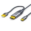 NEXHYPE DisplayPort to USB-C Cable 8K@60Hz, DP to Type-C Male