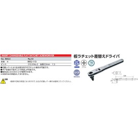 INSERT CHANGEABLE FLAT RATCHET DRIVER