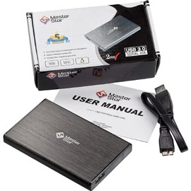 Peak Health MasterStorb External Hard Disk Drive - USB 3.0 Super-Fast 2.5-inch SATA Laptop Hard Drive - Portable Storage with Various GB Capacities for Your Data Needs (500GB, BLACK)