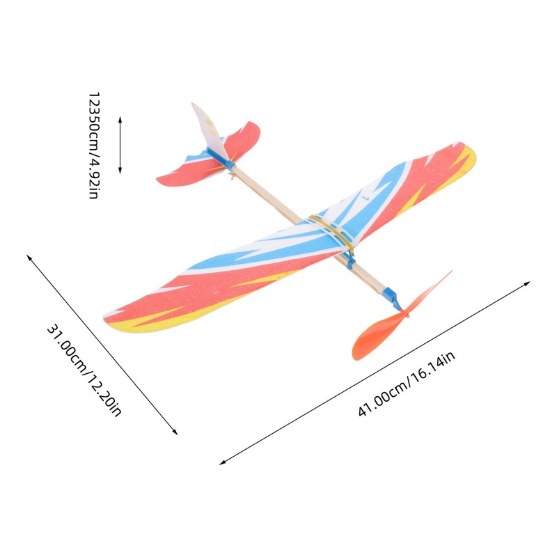 ibasenice Modello di aereo creativo fai da te, 3 pezzi,