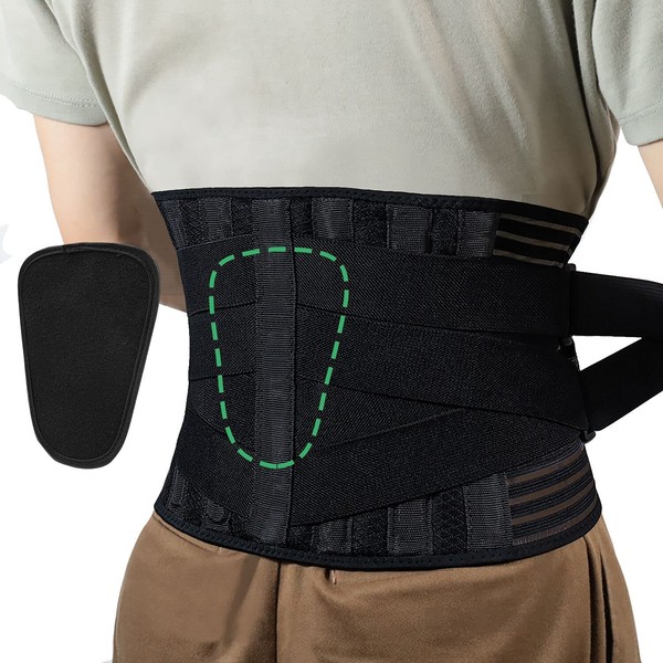 NANOOER Back Support Lower Back Support Super Supportive to Relieve Back Pain and Keep Spine Straight for Men and Women (X-Large)