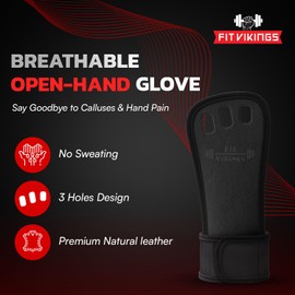 Gymnastics Bar Grips - Non-Slip Leather Hand Grips for Crossfit - Pull Up Grip - Gymnastics Gloves for Men & Women - Ultimate Protection from Tears & Blisters - Secure & Comfortable Workout