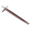 Cutipol GOA Brown Silver Chopsticks + Chopsticks Rest Set