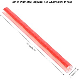 KARLOR Pack of 36 Bicycle Spoke Reflectors, Bicycle Reflectors, Spoke Reflectors for Mountain Bikes, Fixed Gear, Bicycle, Offroad Bikes, Red