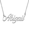 HUAN XUN Unique Name Jewelry Gifts Silver Pendant Name Necklace