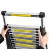 12.5ft Telescoping Ladder Aluminum Extendable Ladder Collapsible Locking Mechanism for