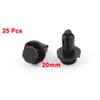 sourcingmap 25 Pcs Plastic Rivets Fastener Car Bumper Push Clips