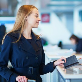 Jesustree Passport Holder with RFID Blocker, PU Passport Case, Protective Case for Credit Cards, ID and Travel Documents, Travel Organiser, Travel Gift (Blue)