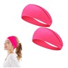 2PCS Milk Silk Headbands Pink 9.5 * 22CM Soft Head