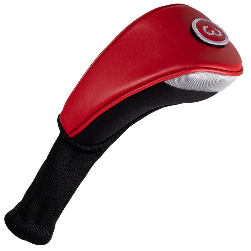 Andux 5pcs/Set PU Golf Wood Club Head Covers 460cc Driver