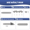 AICOYA 3 x 40 cm saw chain 3/8 inch LP