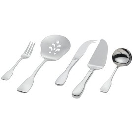 Ginkgo International Alsace 5-Piece Stainless Steel Serving Place Setting, Service for 1