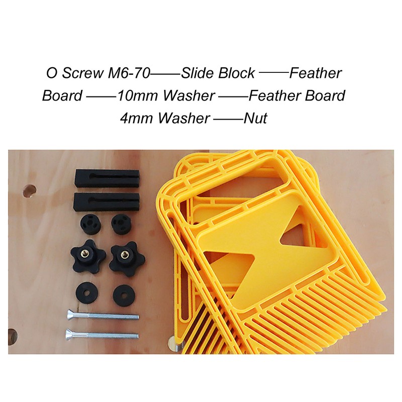 Feather Board Featherboard Plastic Extended Safe Protection for Table Saw