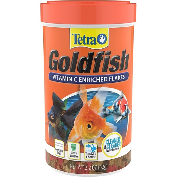 Tetra Goldfish Flakes, Nutritionally Balanced Diet For Aquarium Fish, Vitamin