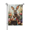 Easter Bunny Garden Flag 12x18 In Double Sided Yard Flags