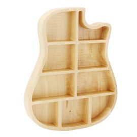 Guitar Picks Box Portable Versatile Wooden Guitar Picks Case Holder Storage Container for Home Travel
