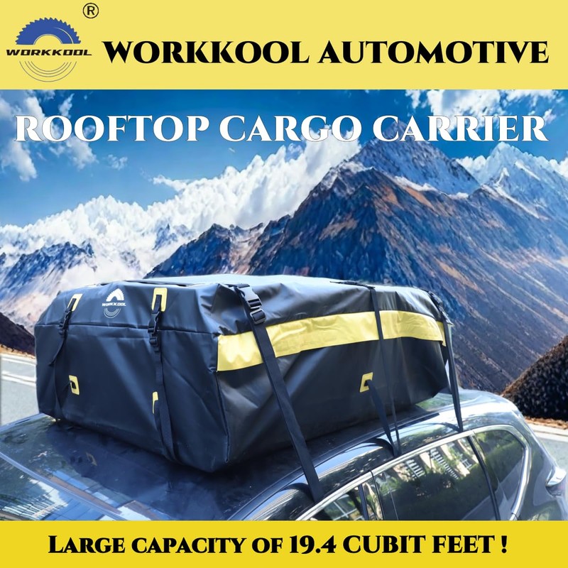 Rooftop Cargo Carrier Vehicle Soft-Shell Carriers, Heavy Duty Car Roof