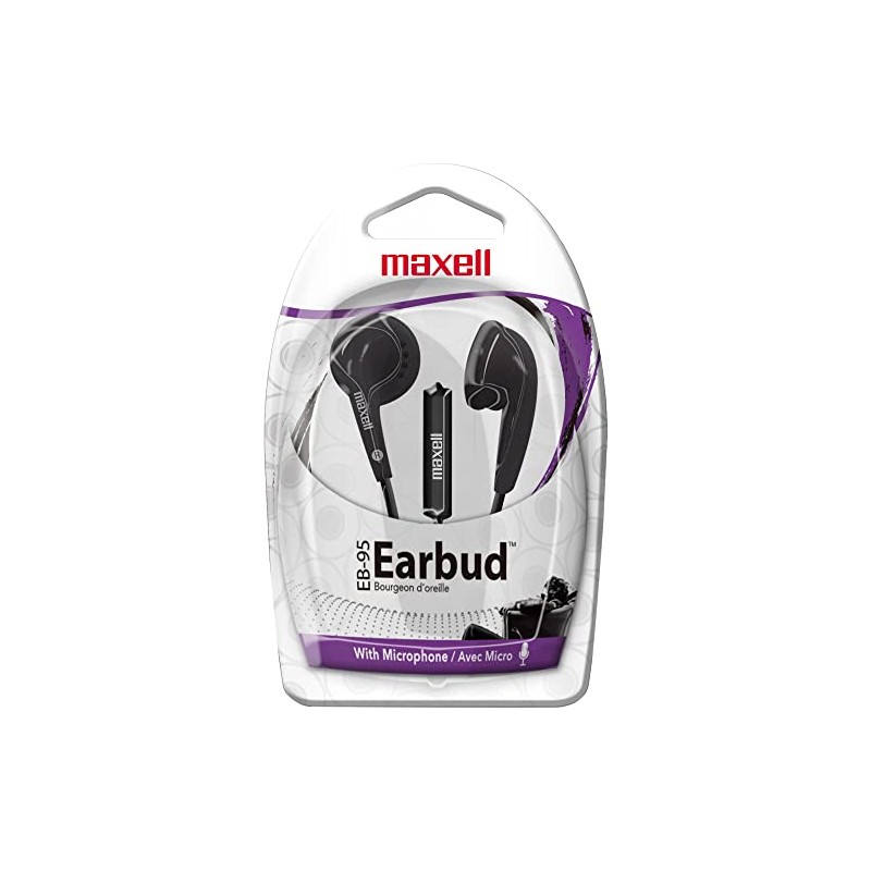 Maxell – 199846, Wired Earbuds with Lightweight On-Ear Design -