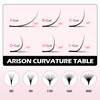 Arison Lashes Easy Fan Lashes, 0.05 D Curl, 10 mm