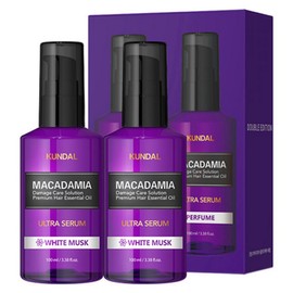 Kundal Ultra Serum Hair Essence White Musk Fragrance, 100ml, 2 pcs / 쿤달 울트라 세럼 헤어 에센스 화이트머스크향, 100ml, 2개