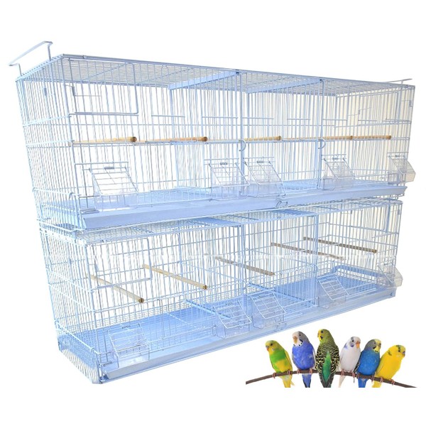 LOT of 2 Extra Large 38"x11"x15"H Stackable Breeder Bird Flight